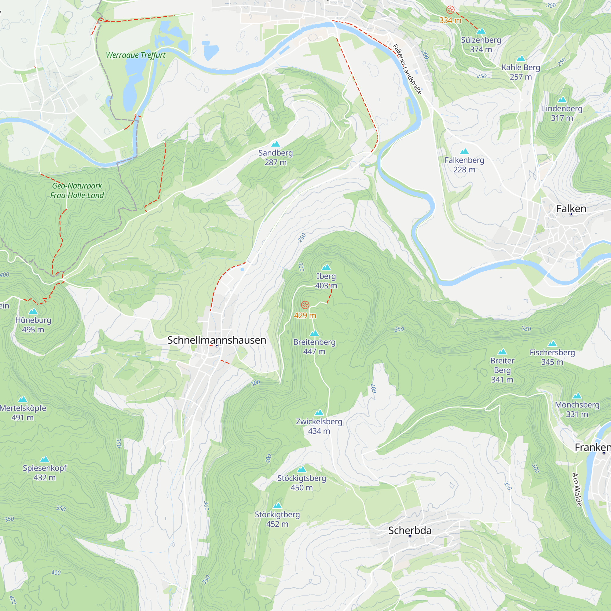 Iberghütte map