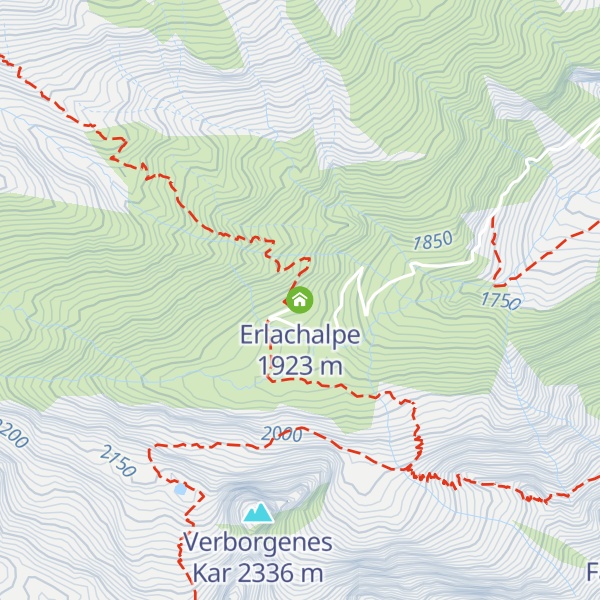 Map of Erlachalpe