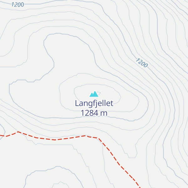Map of Langfjellet