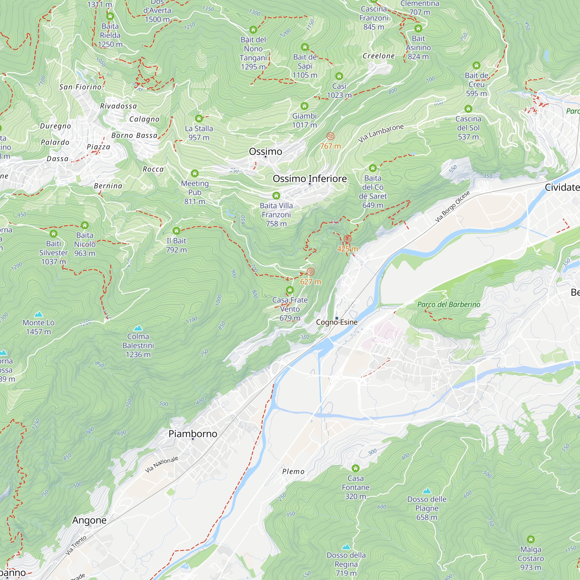 Casa Frate Vento map