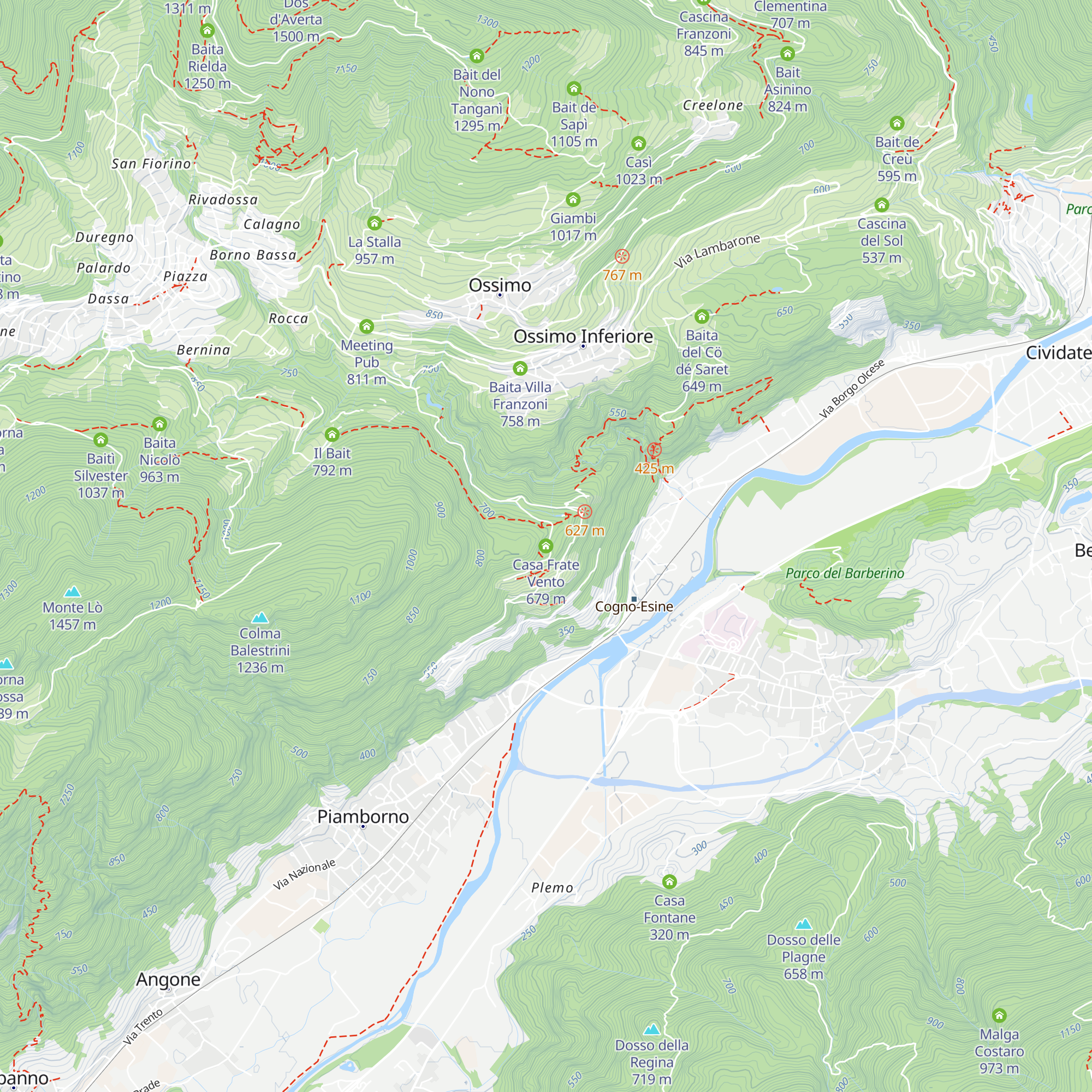 Casa Frate Vento map