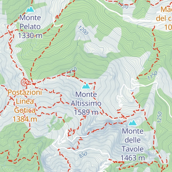 Map of Monte Altissimo