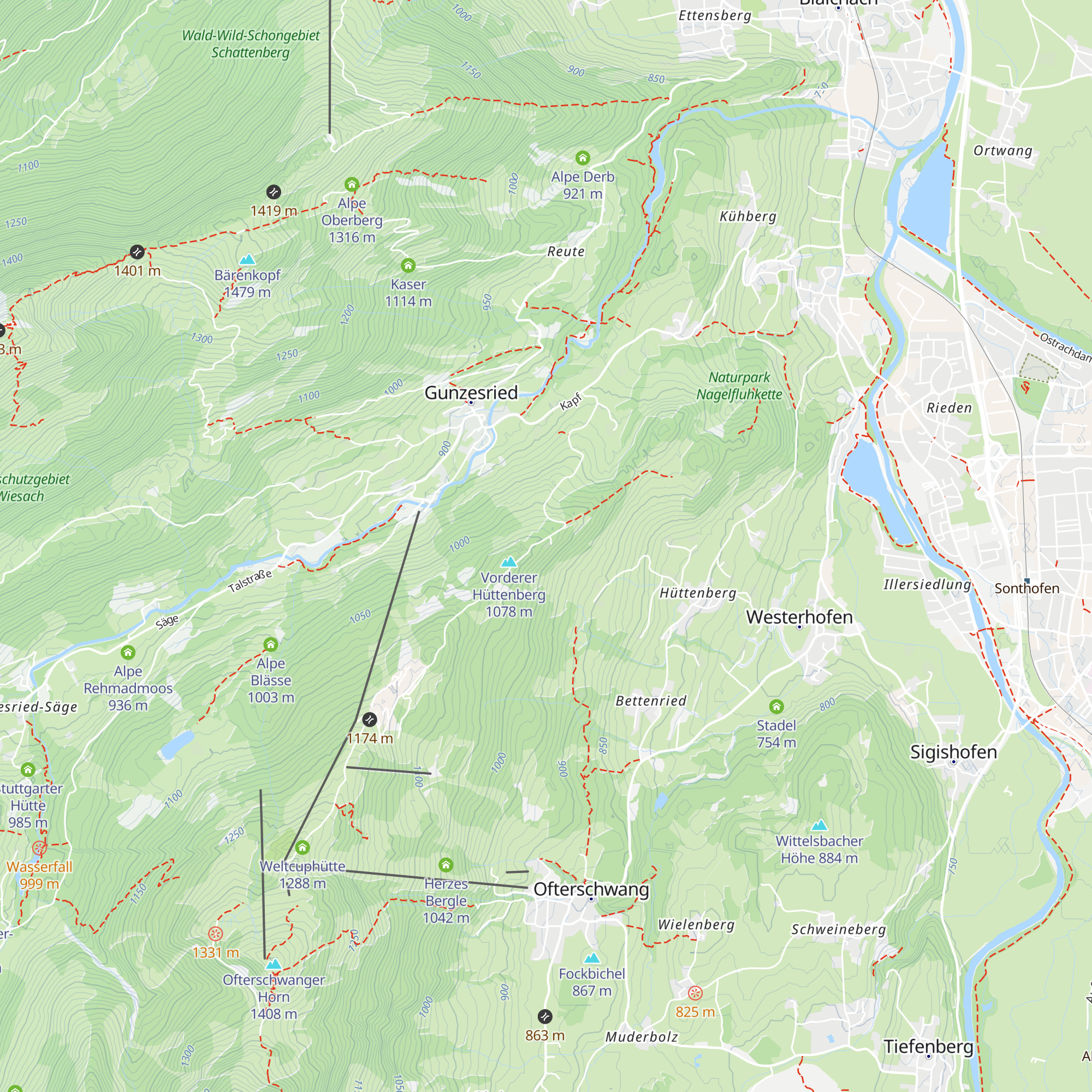 Berghaus Kuckucksnest map