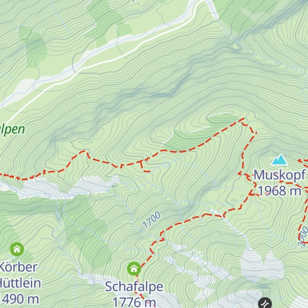 Map of Mittlere Rappenalpe