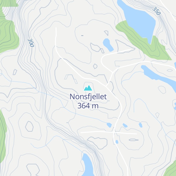 Map of Nonsfjellet