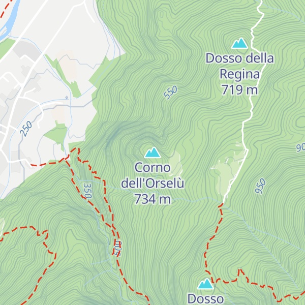Map of Corno dell'Orselù