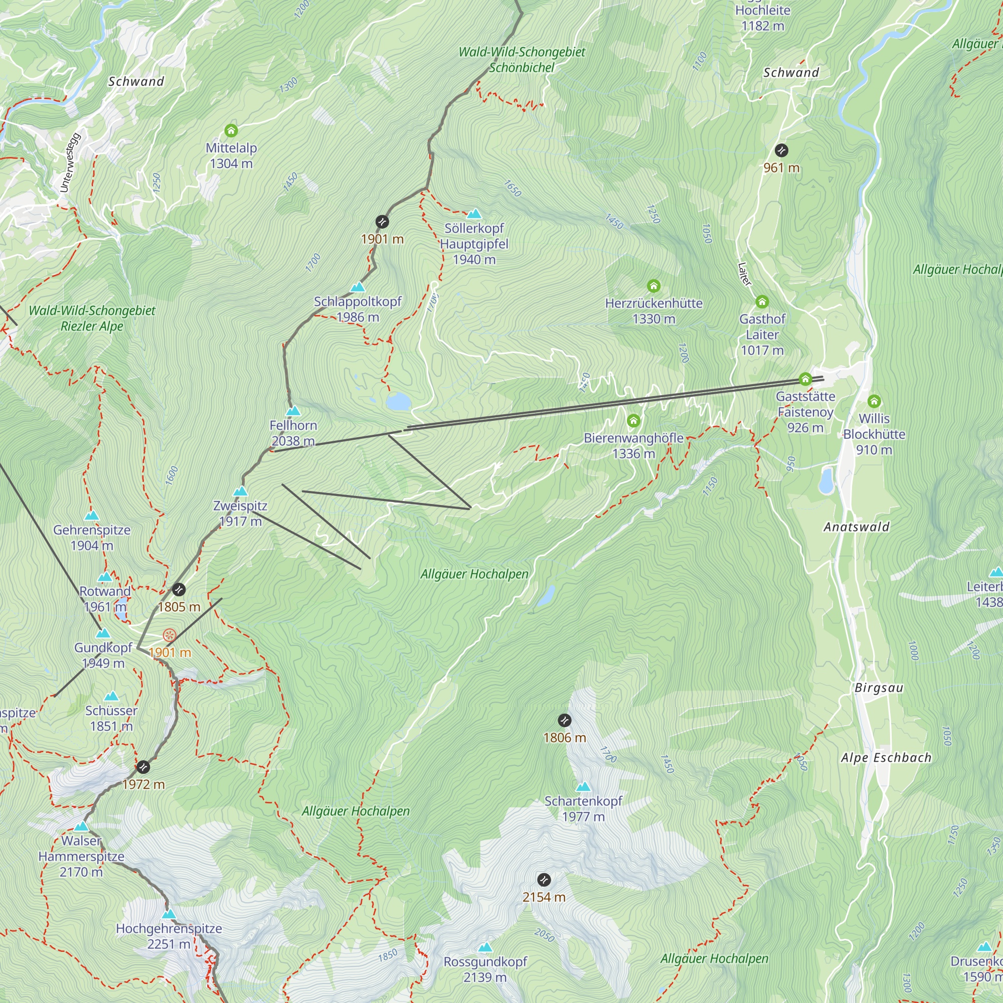 Kanzelwandhaus map