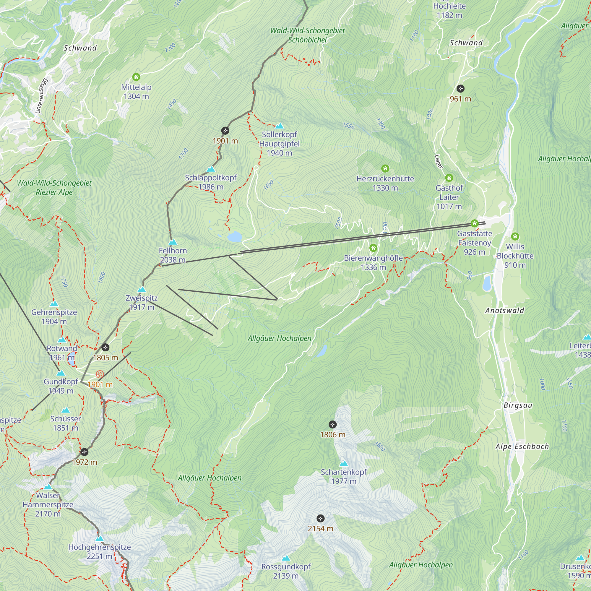 Kanzelwandhaus map
