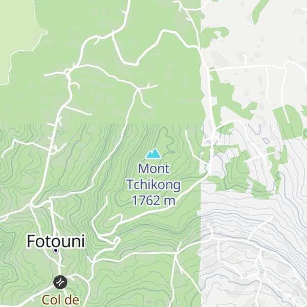 Map of Mont Tchikong