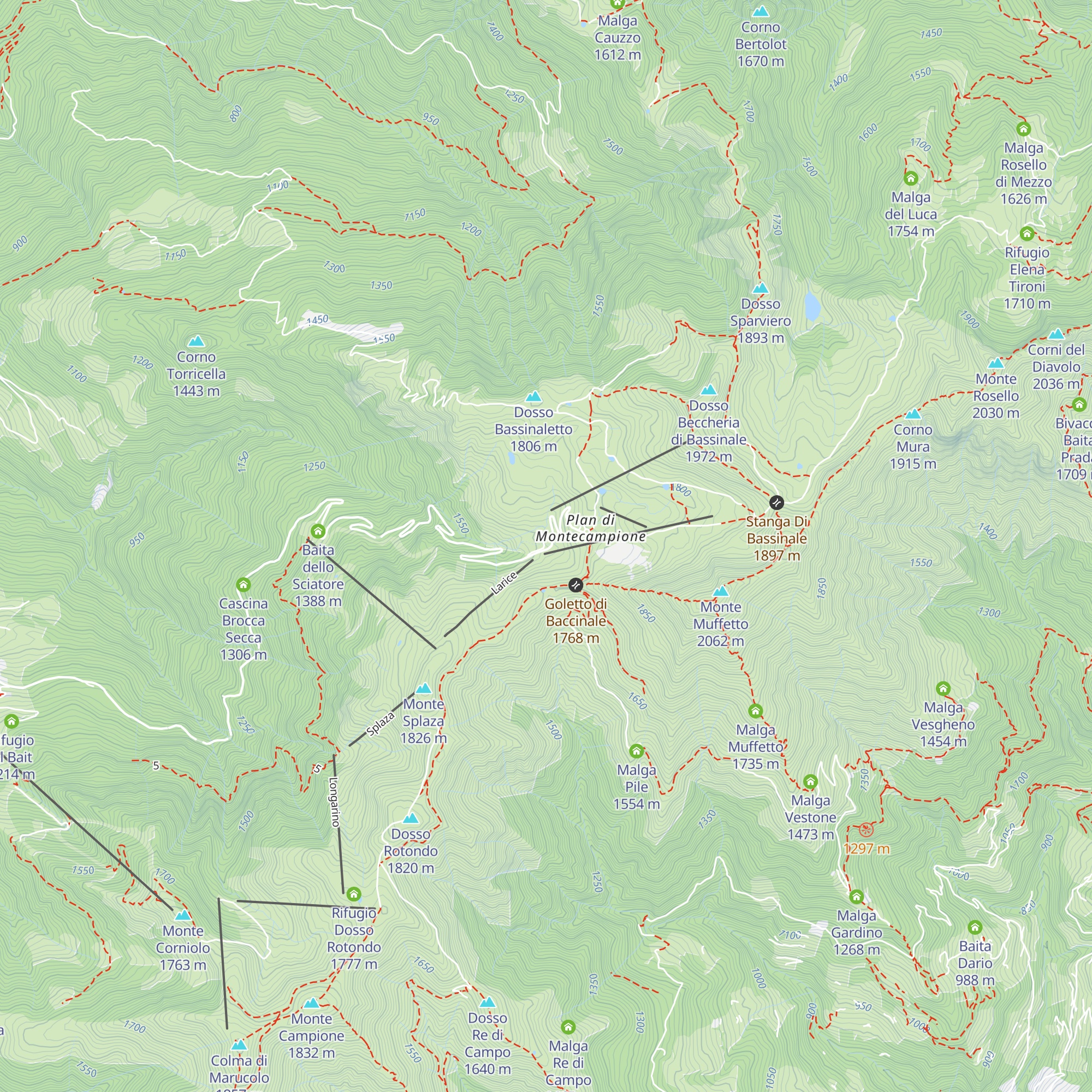 Impianto di innevamento computerizzato - Settore 2 map