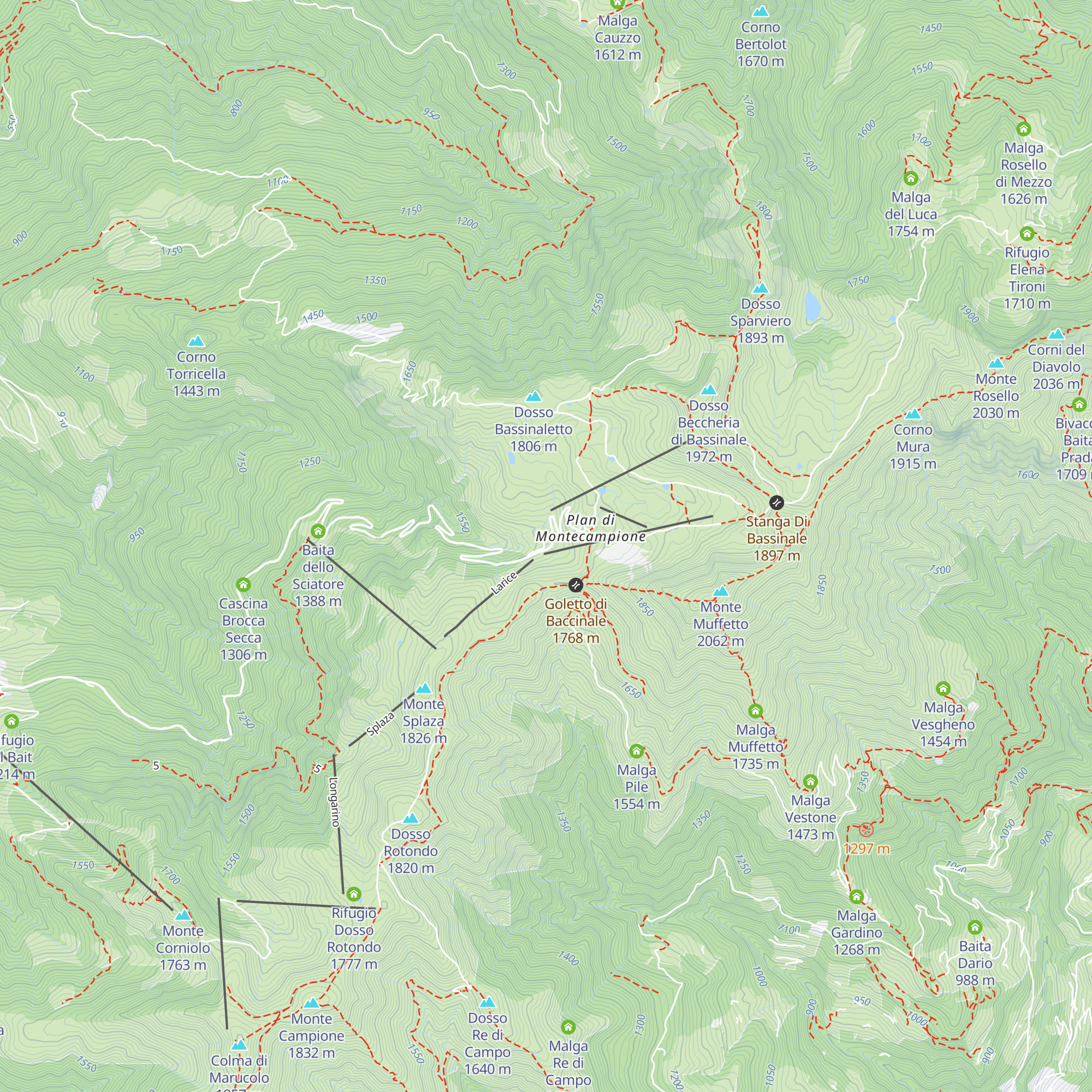 Impianto di innevamento computerizzato - Settore 2 map