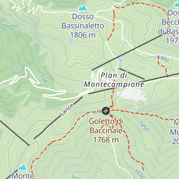 Map of Impianto di innevamento computerizzato - Settore 2
