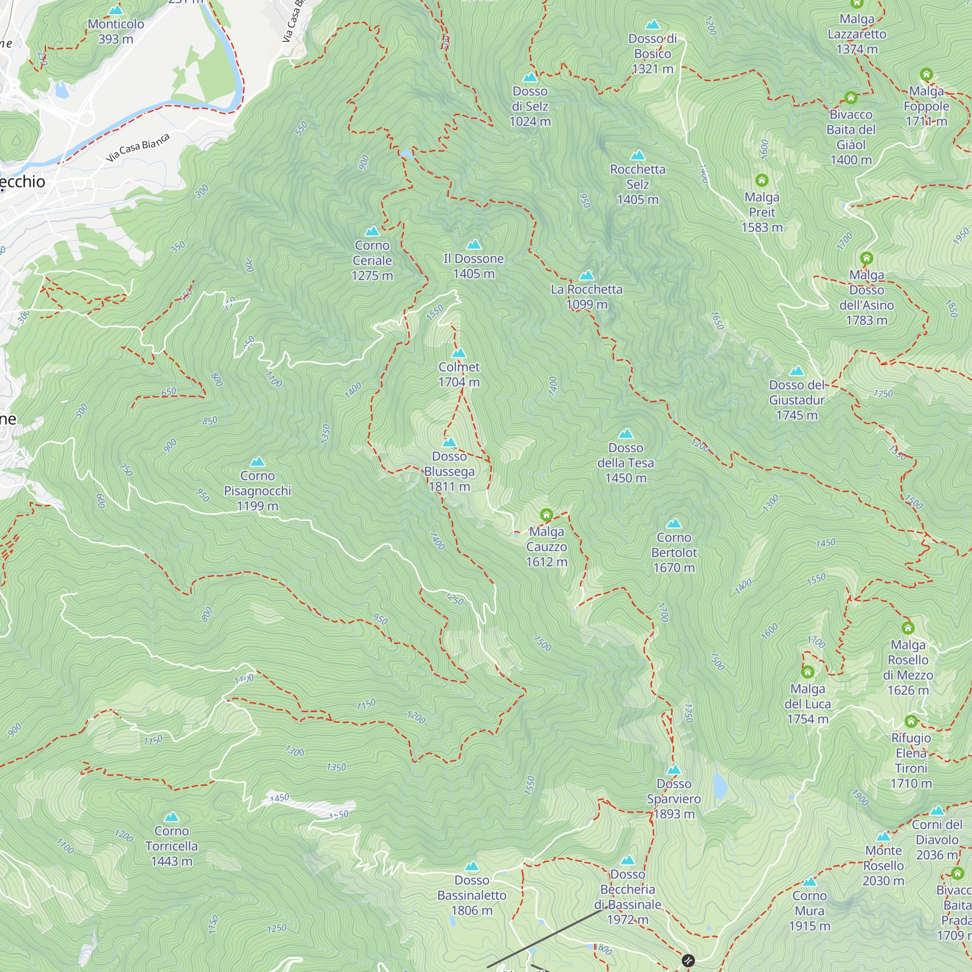 Stal dell'Ora map