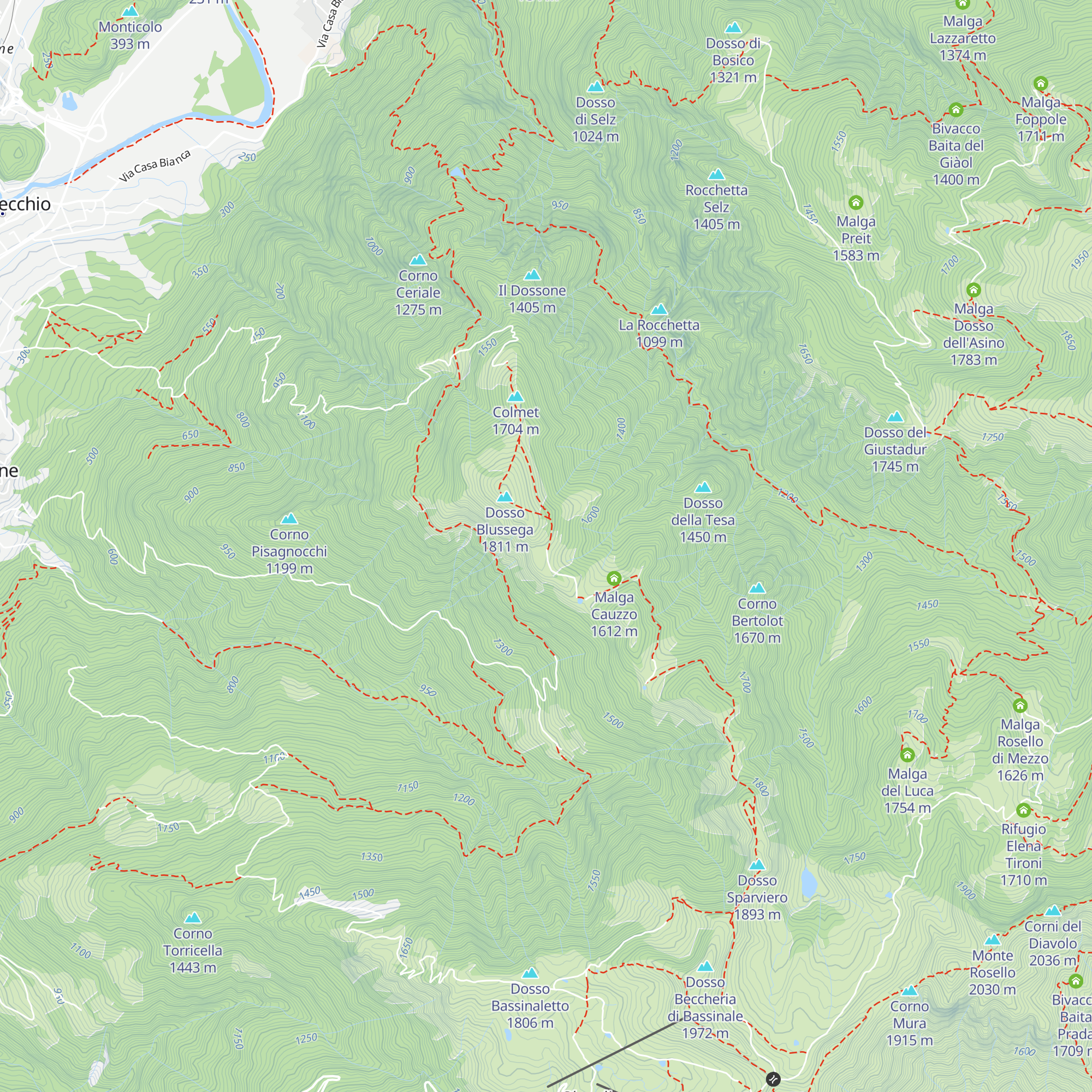 Stal dell'Ora map