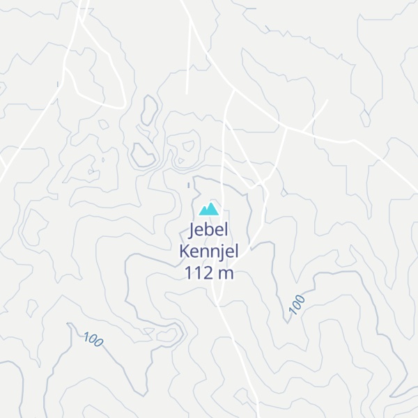 Map of Jebel Kennjel