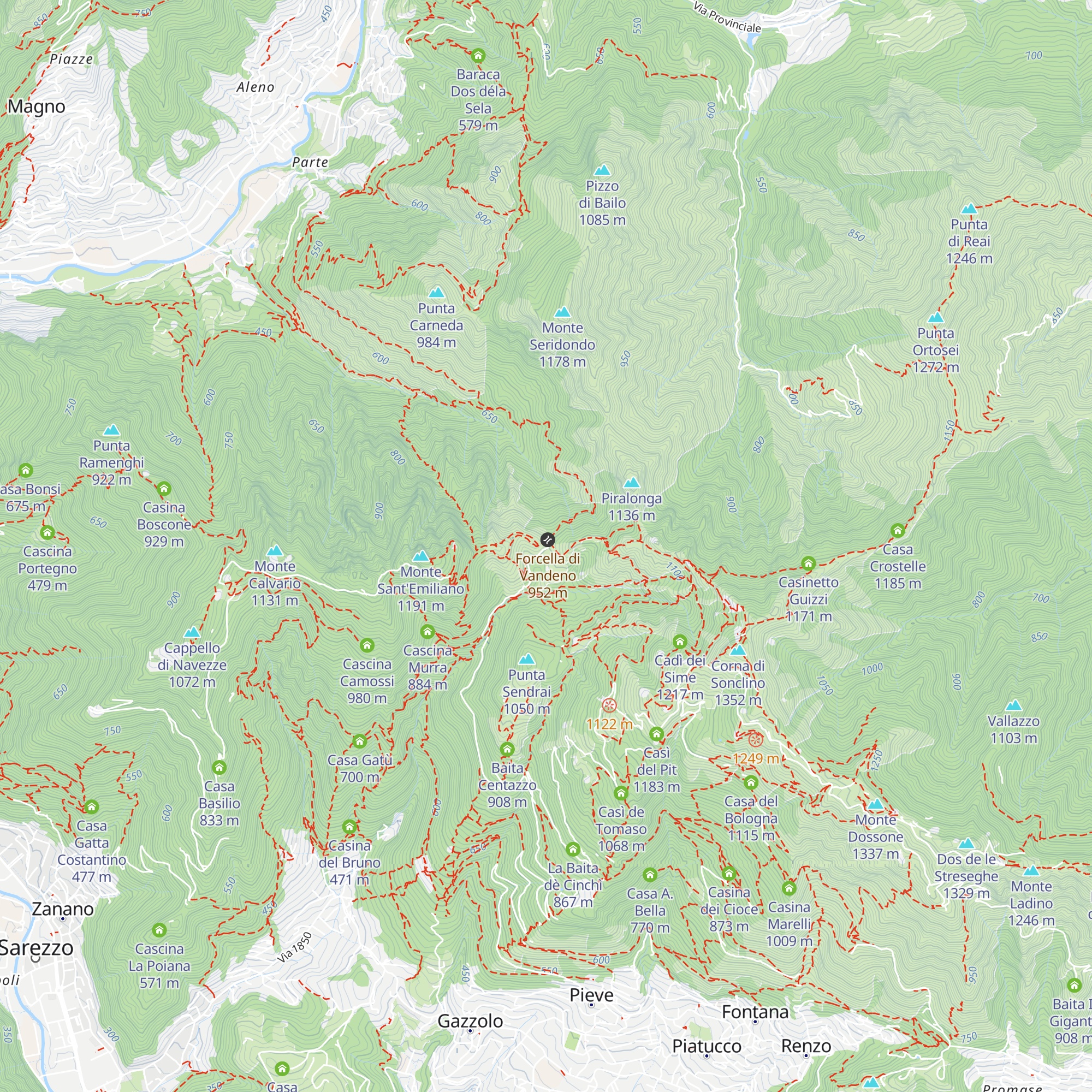 Baita Zanetti map