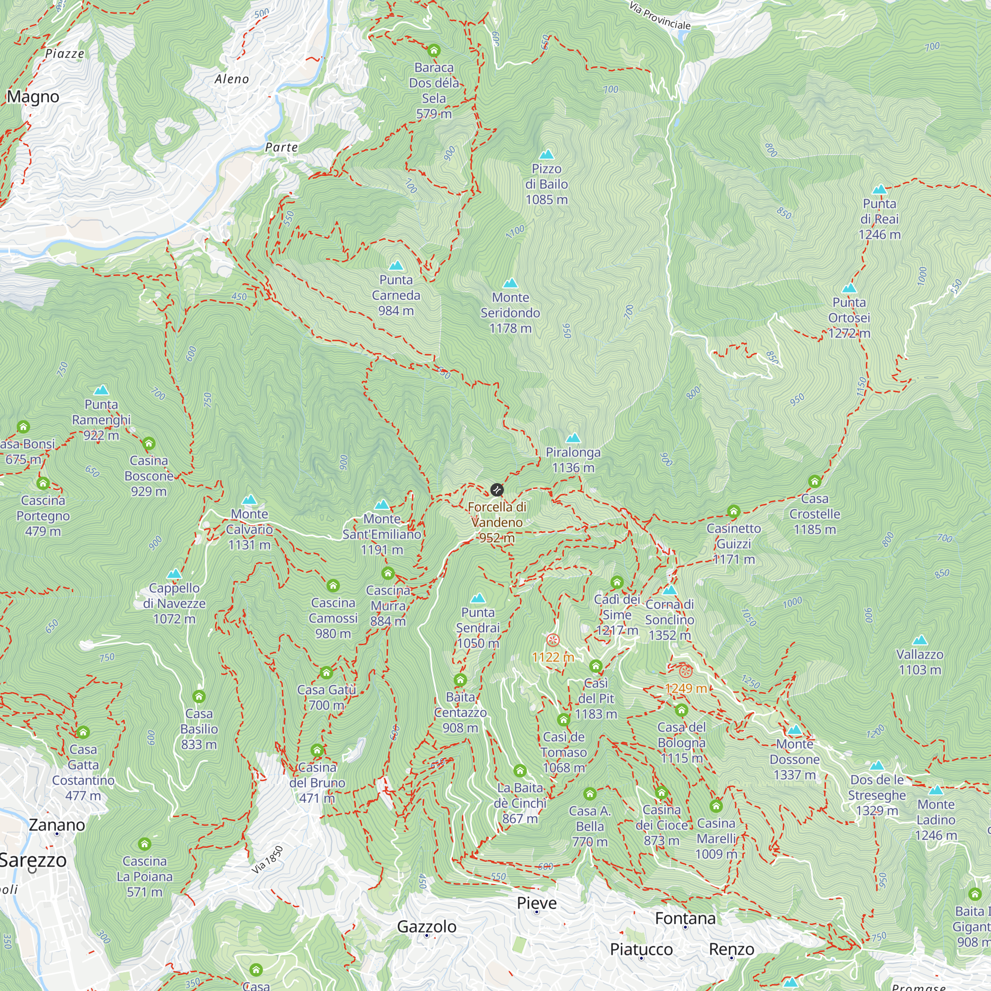 Baita Zanetti map
