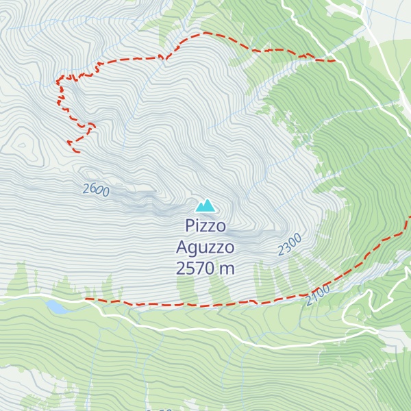 Map of Pizzo Aguzzo