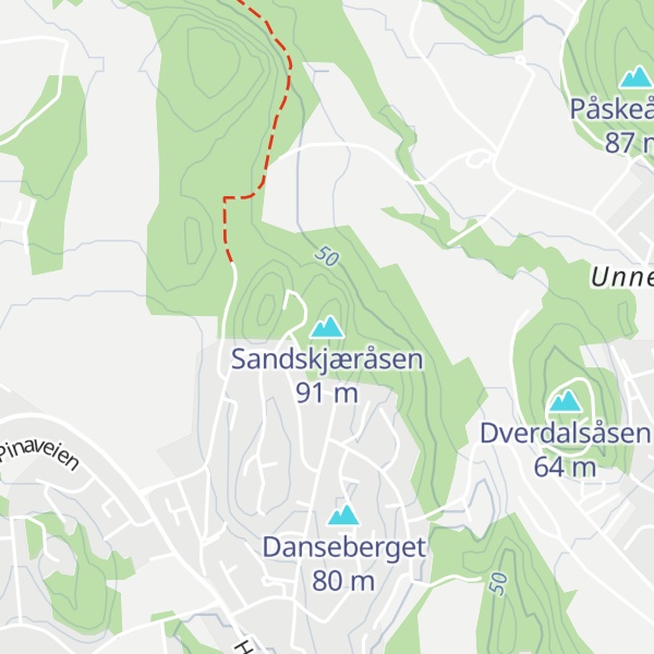 Map of Sandskjæråsen