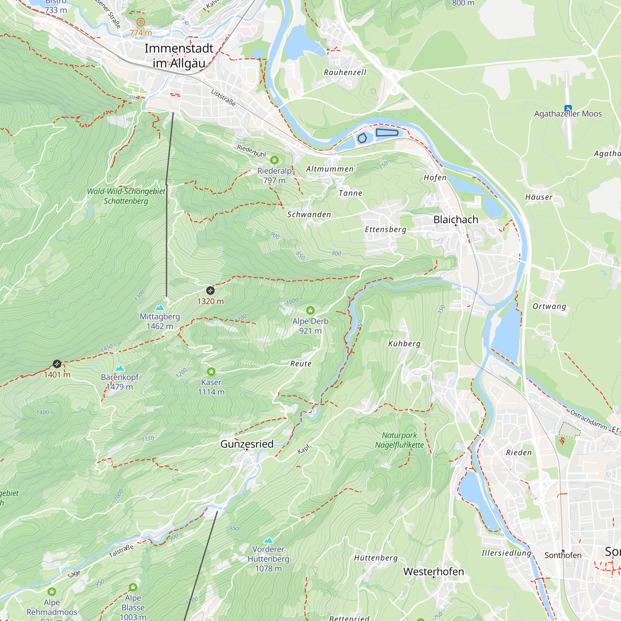 Alpe Derb map