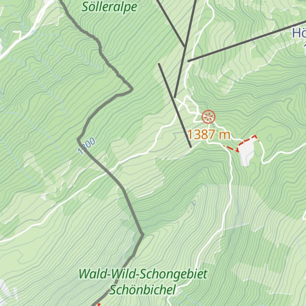 Map of Alpe Schrattenwang
