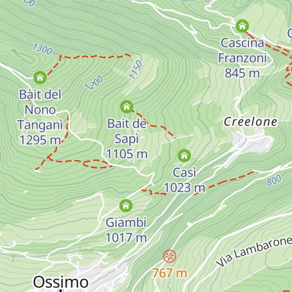 Map of Cà Bernardi