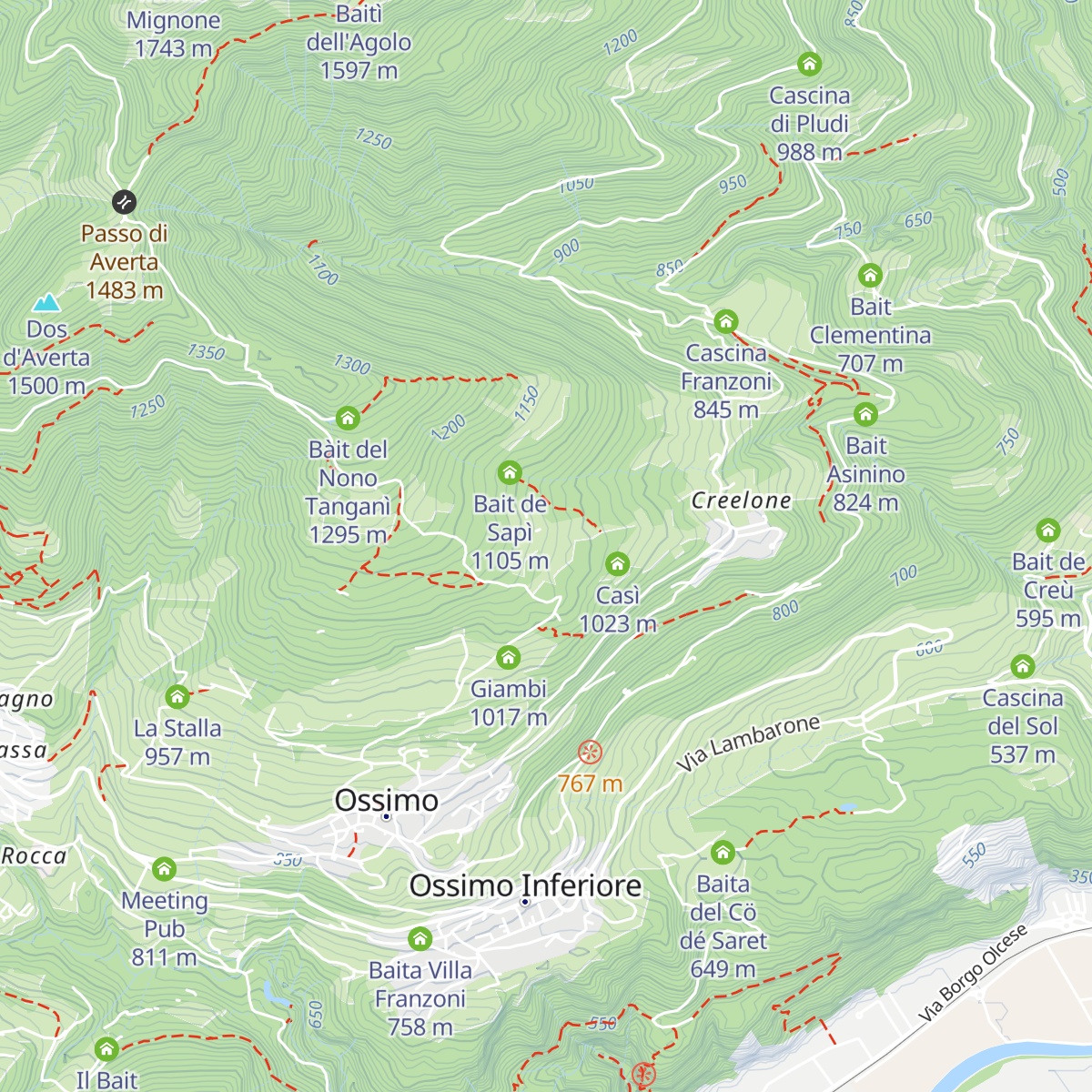 Cà Bernardi map