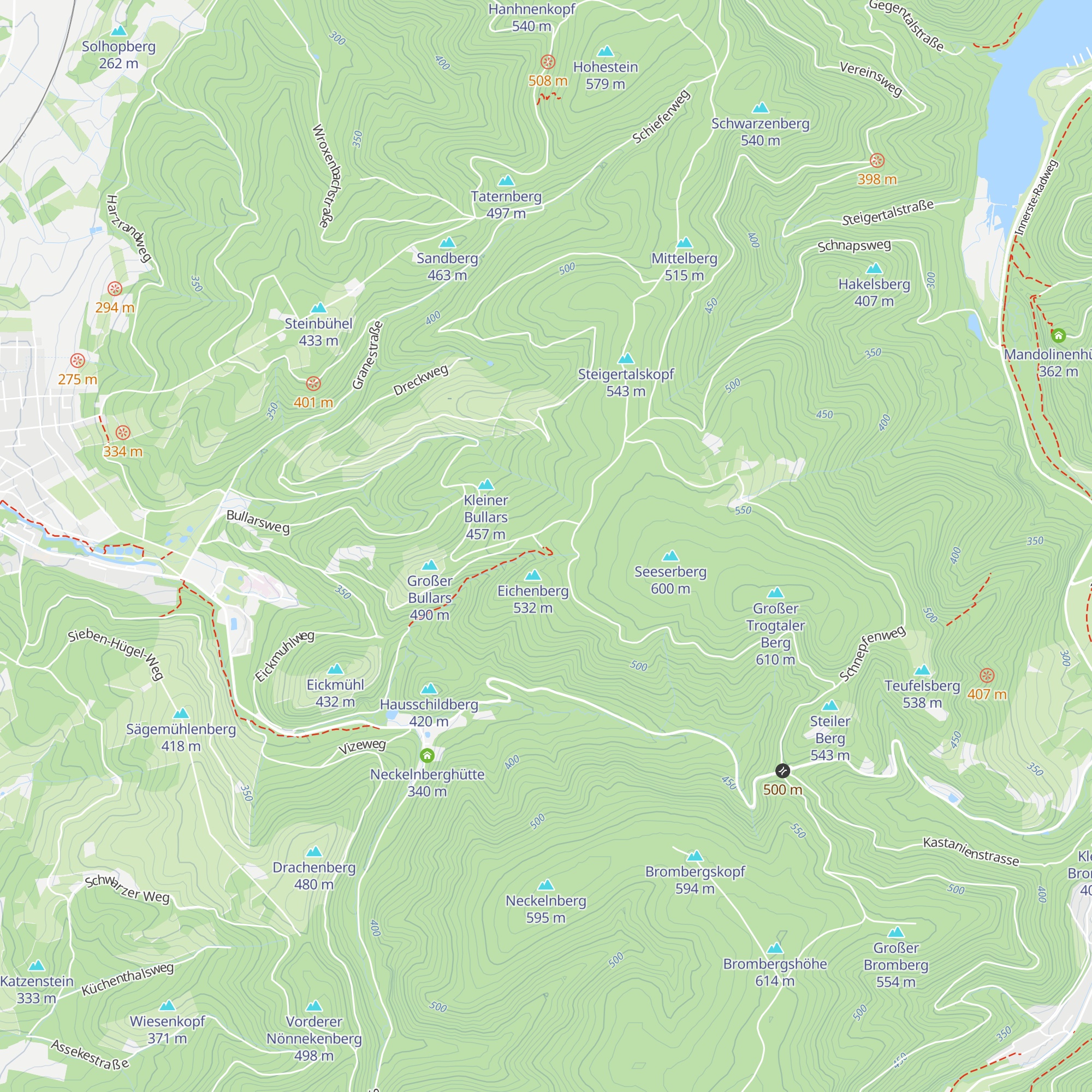 Tränkebachhütte map