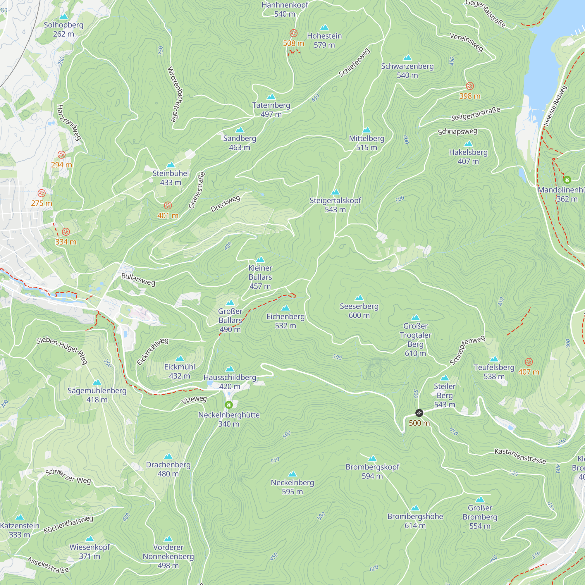 Tränkebachhütte map
