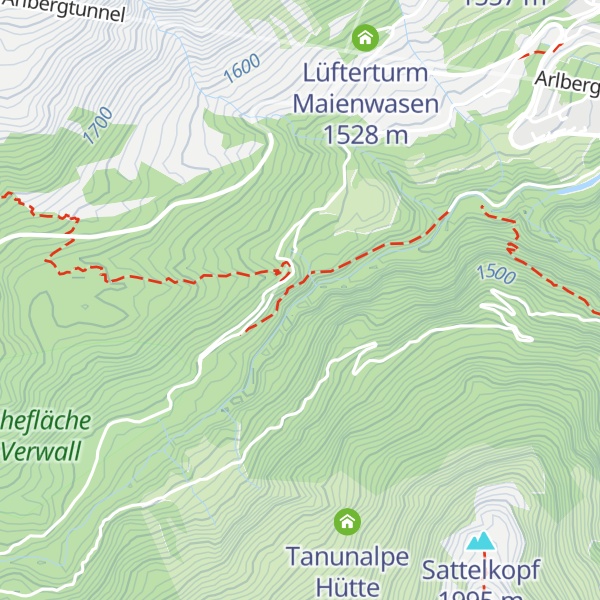 Map of Rosannaschlucht
