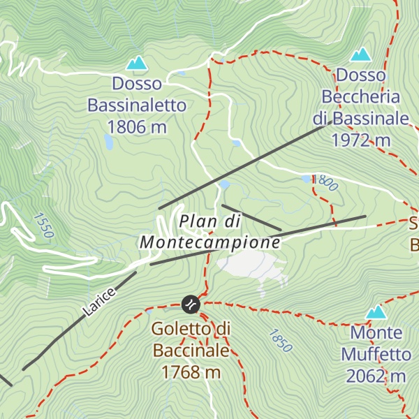 Map of Residence Le Baite di Montecampione