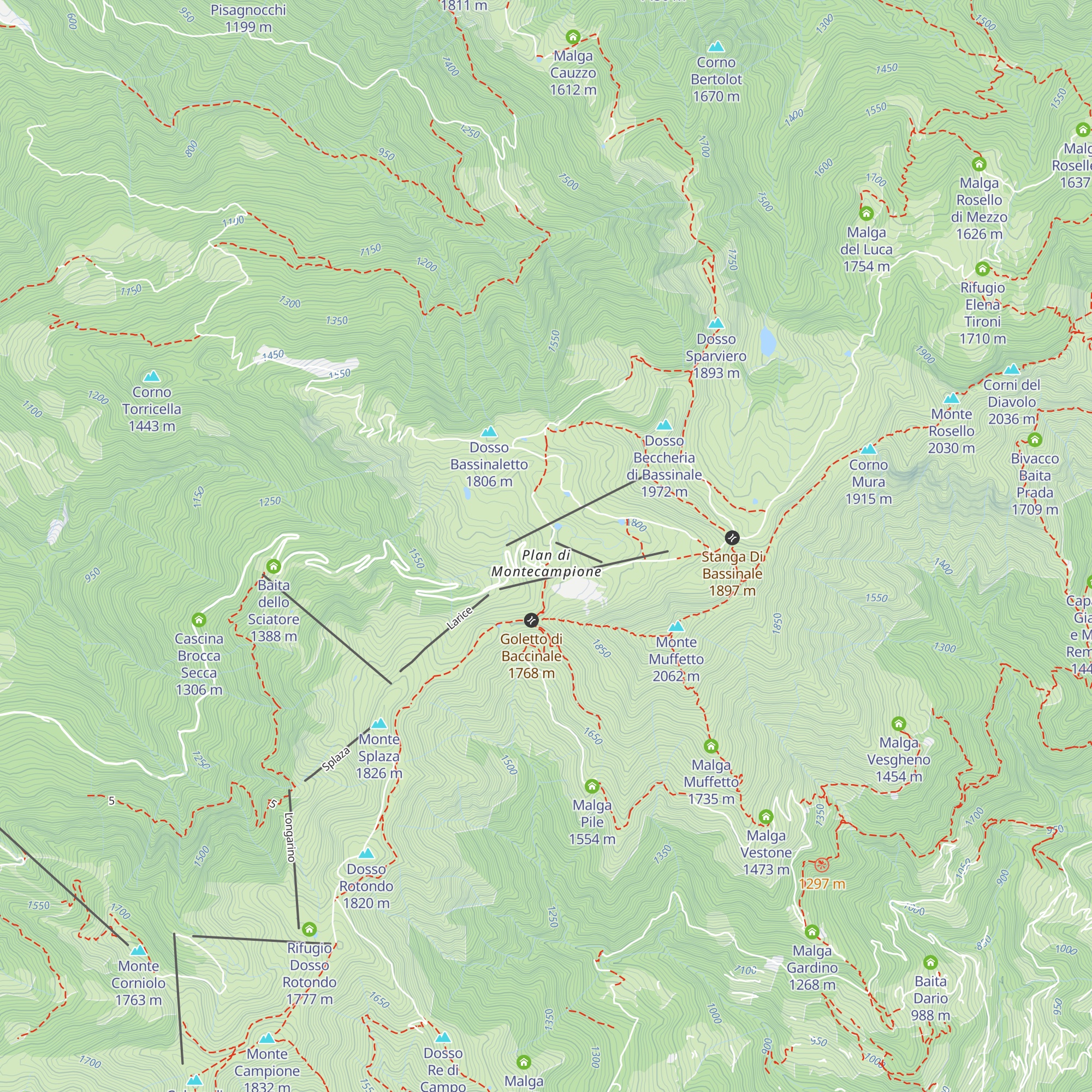 Residence Le Baite di Montecampione map