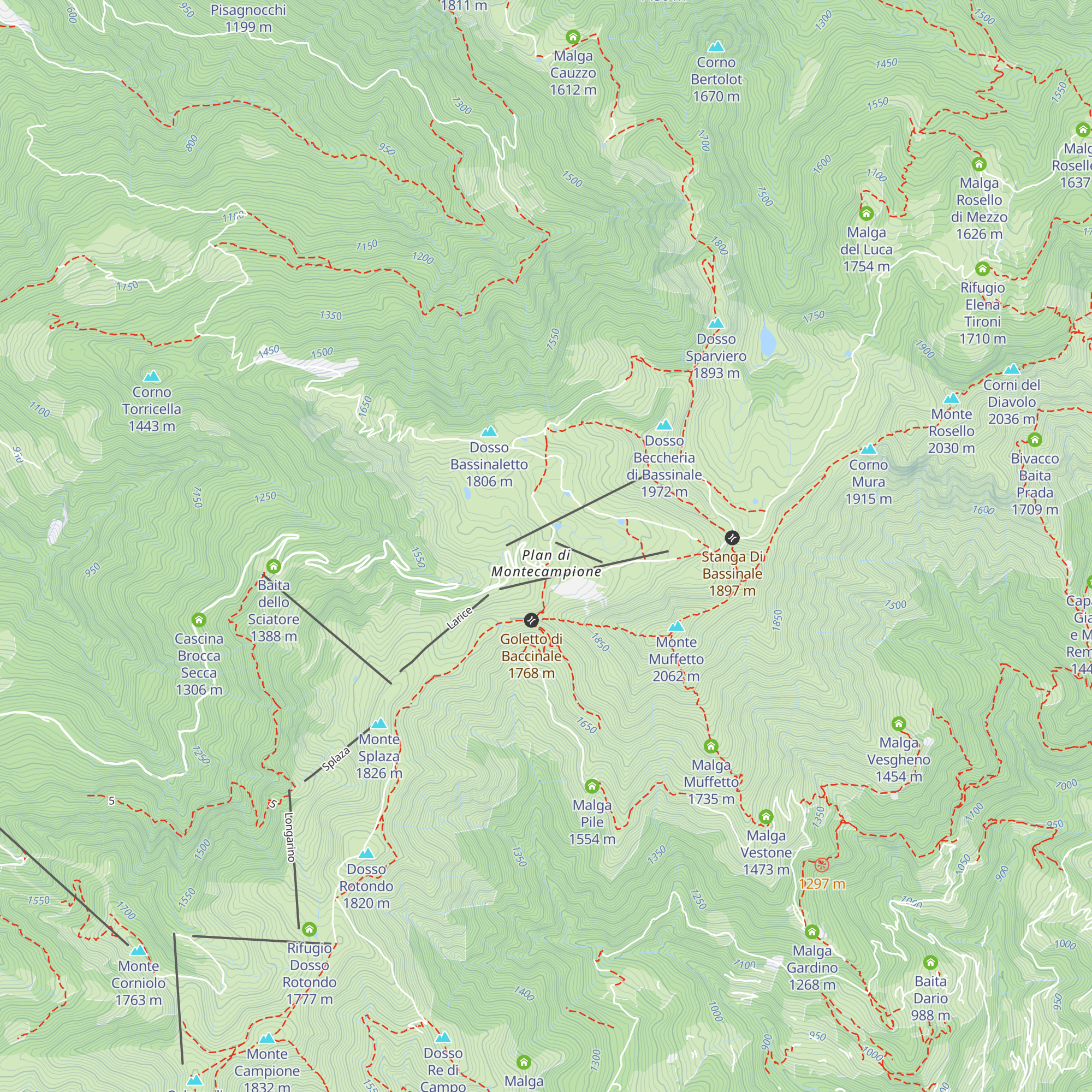 Residence Le Baite di Montecampione map