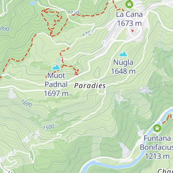 Map of Hotel Paradies