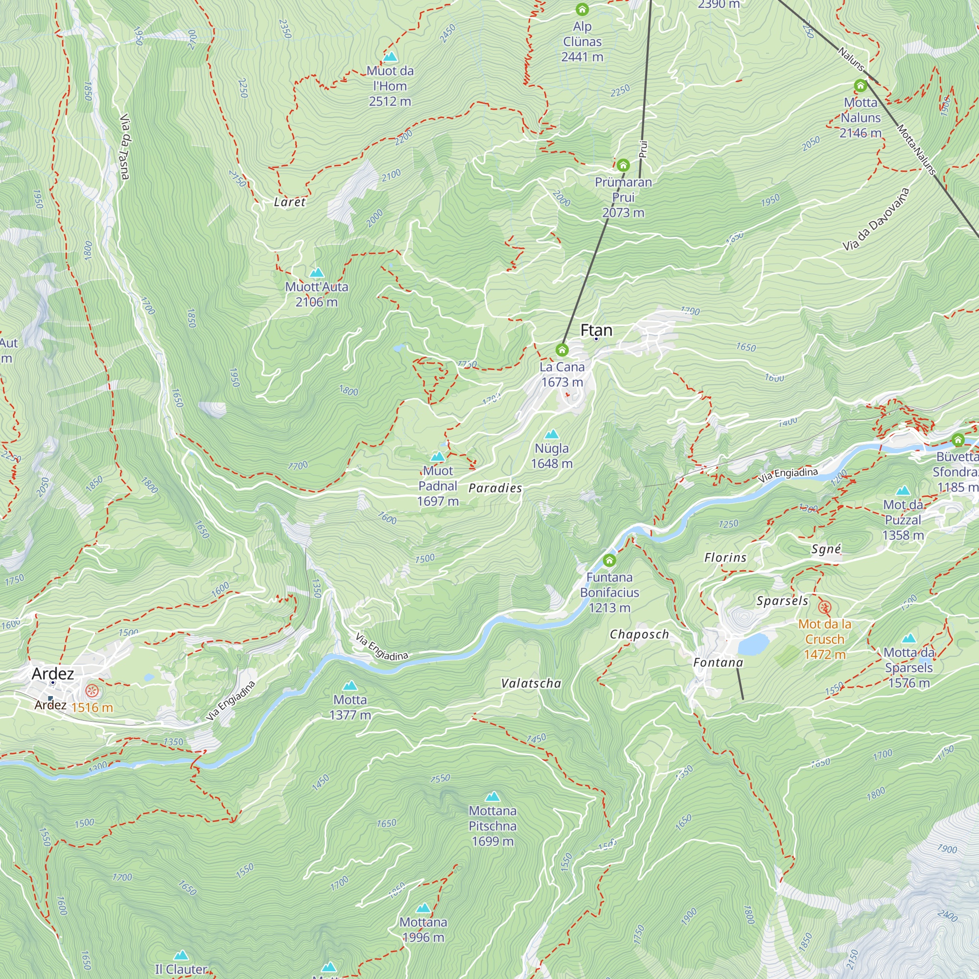 Hotel Paradies map