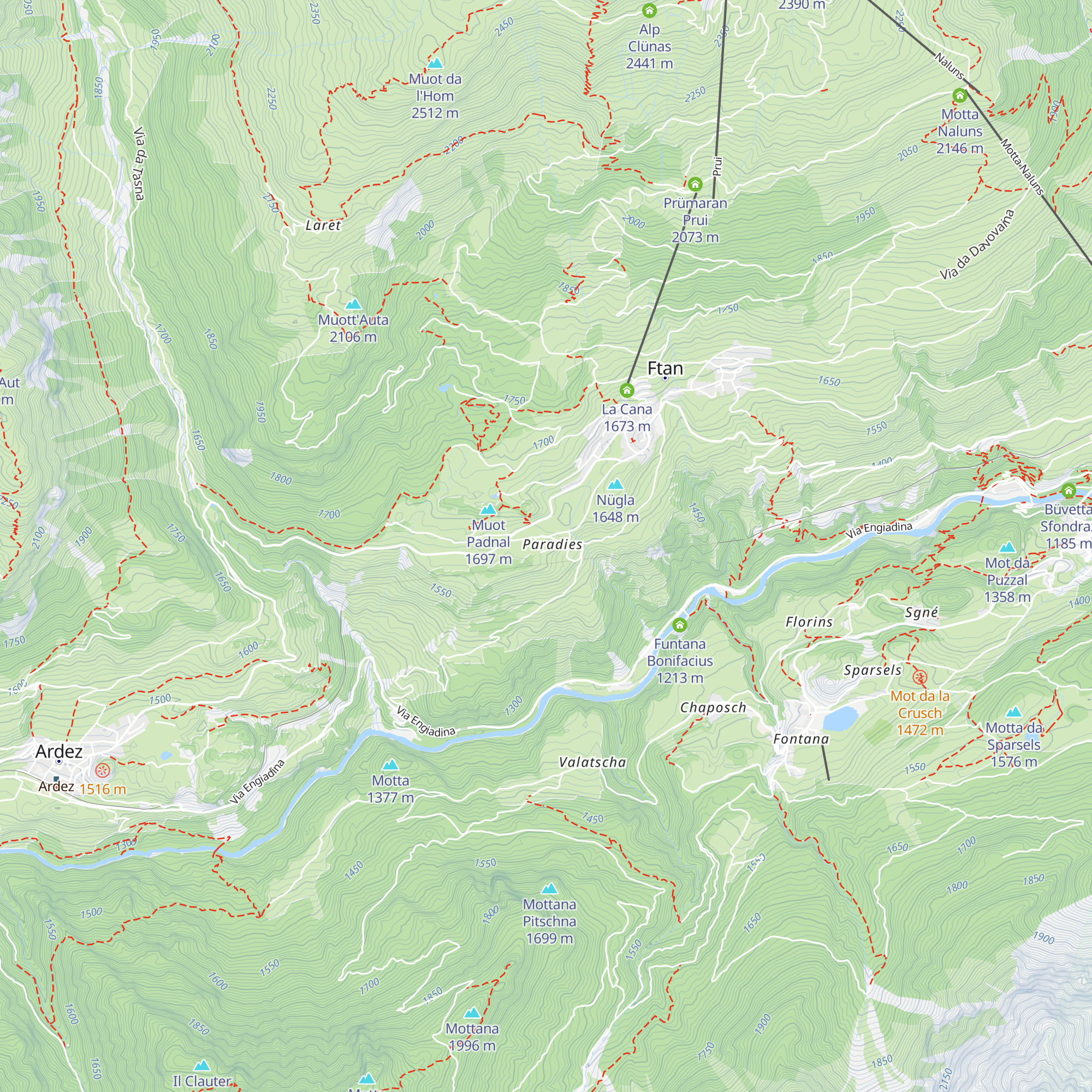 Hotel Paradies map