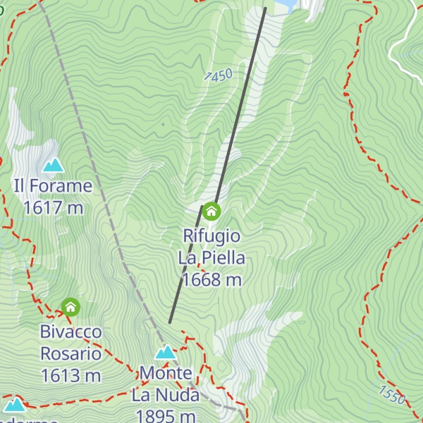 Map of Rifugio La Piella
