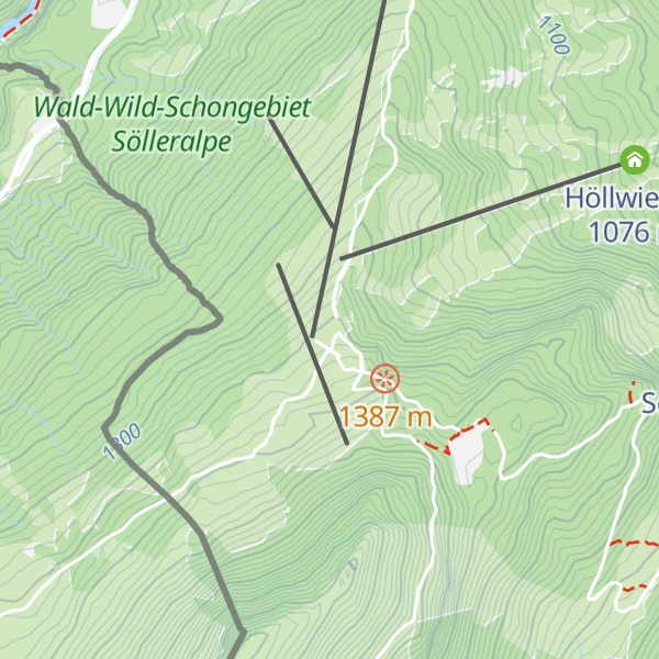Map of Berghaus Schönblick
