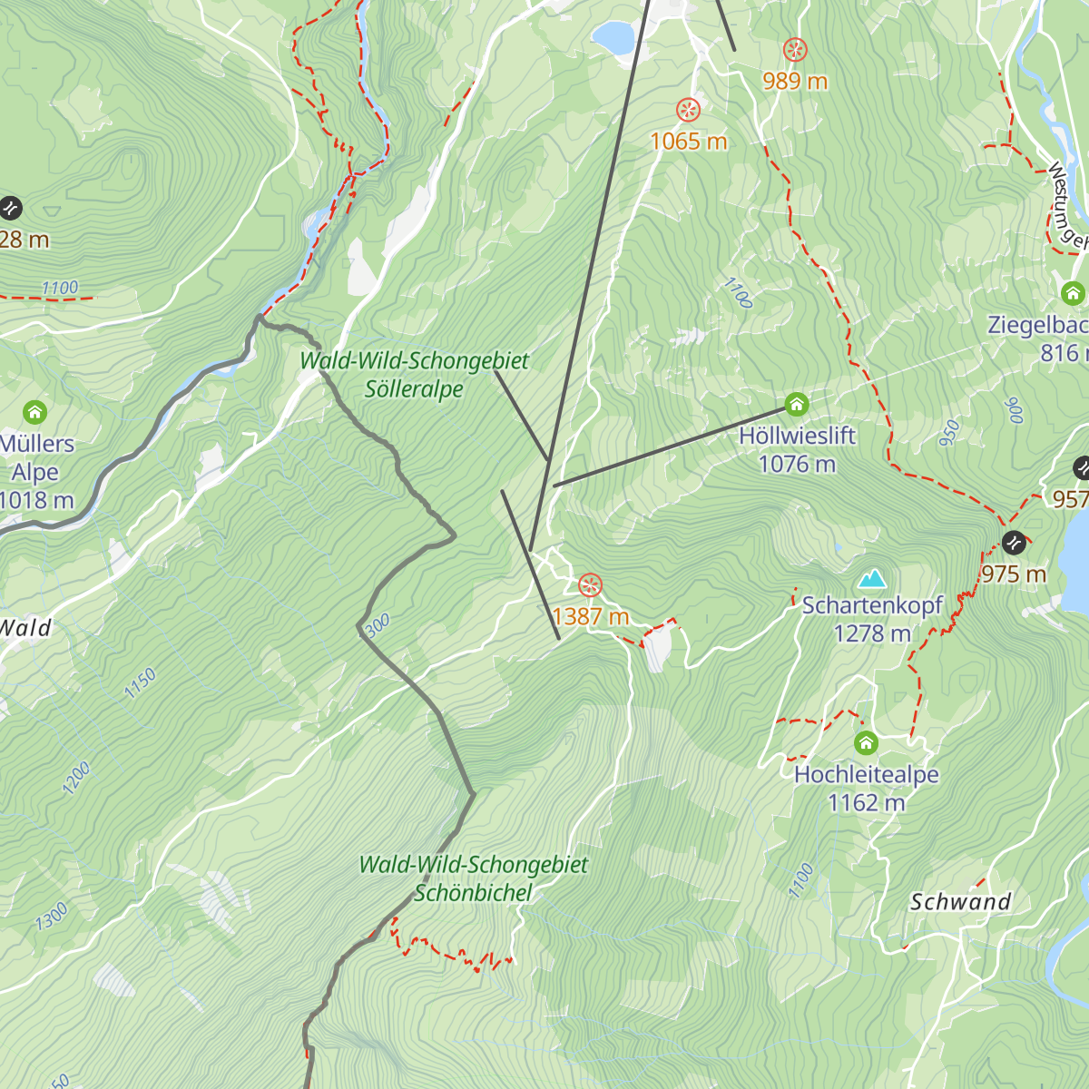 Berghaus Schönblick map