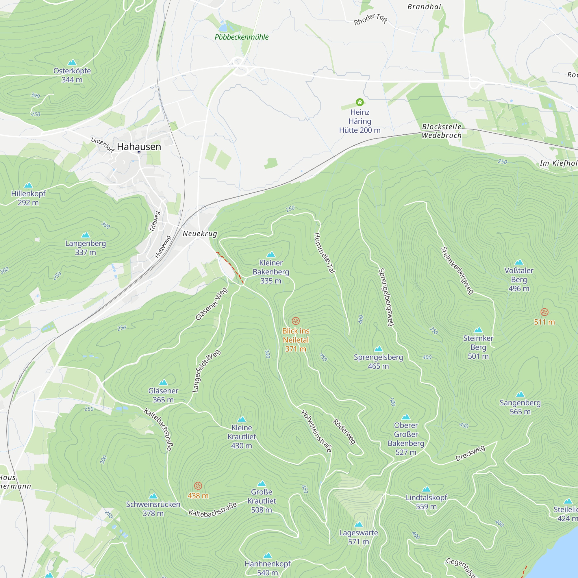 Kamp-Hütte map