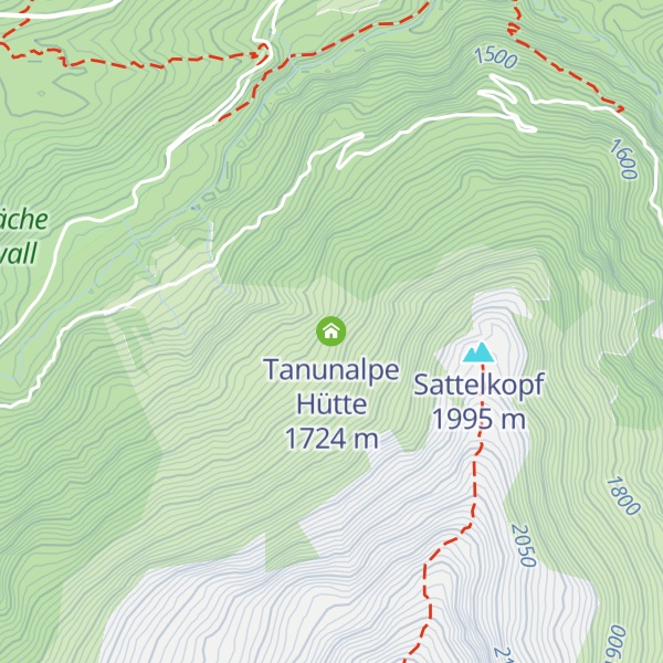Map of Tanunalpe Hütte