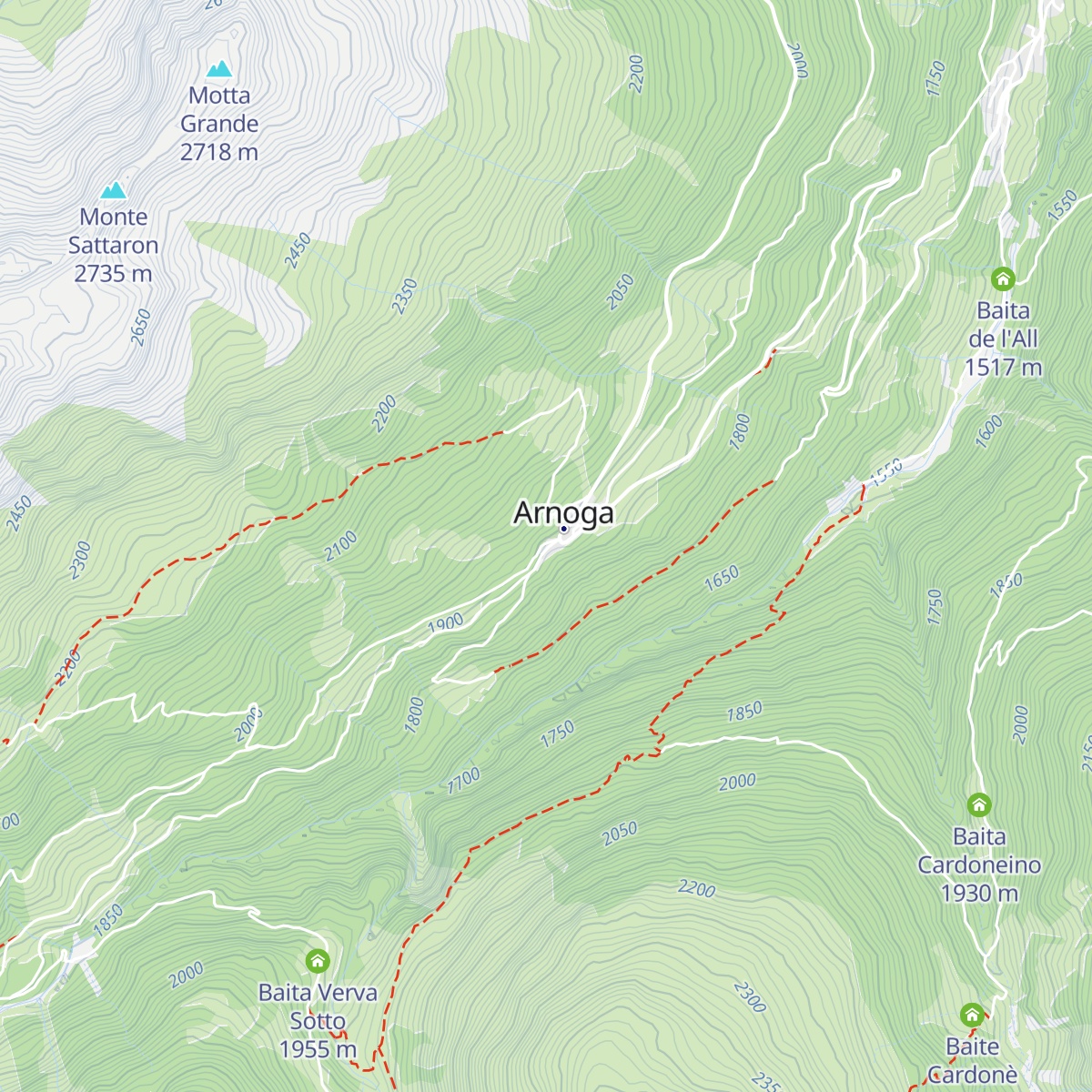 Baita Viola map