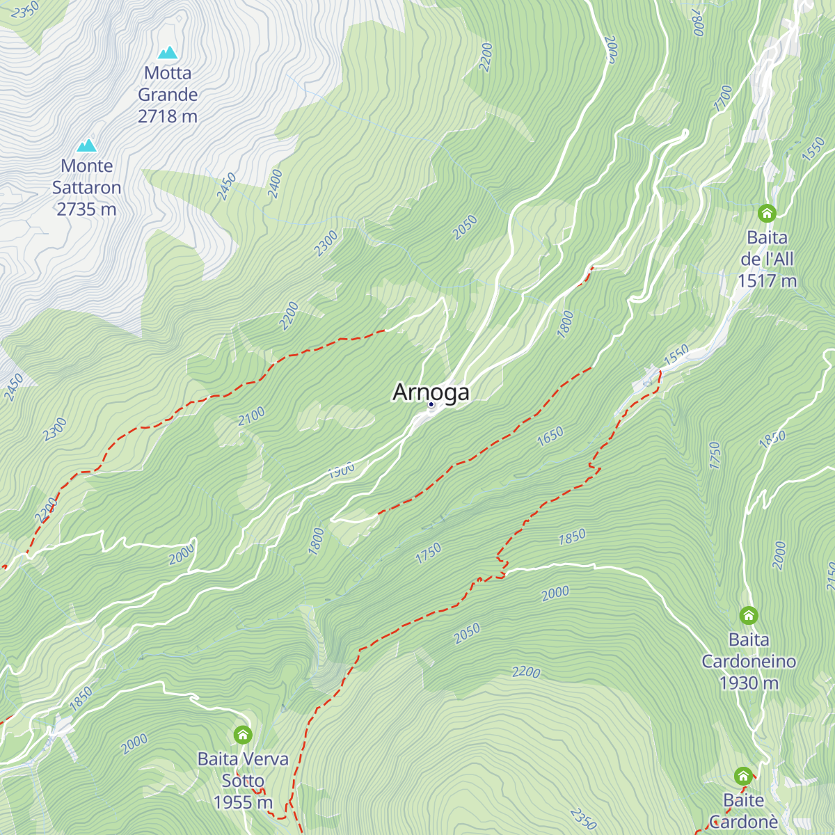 Baita Viola map