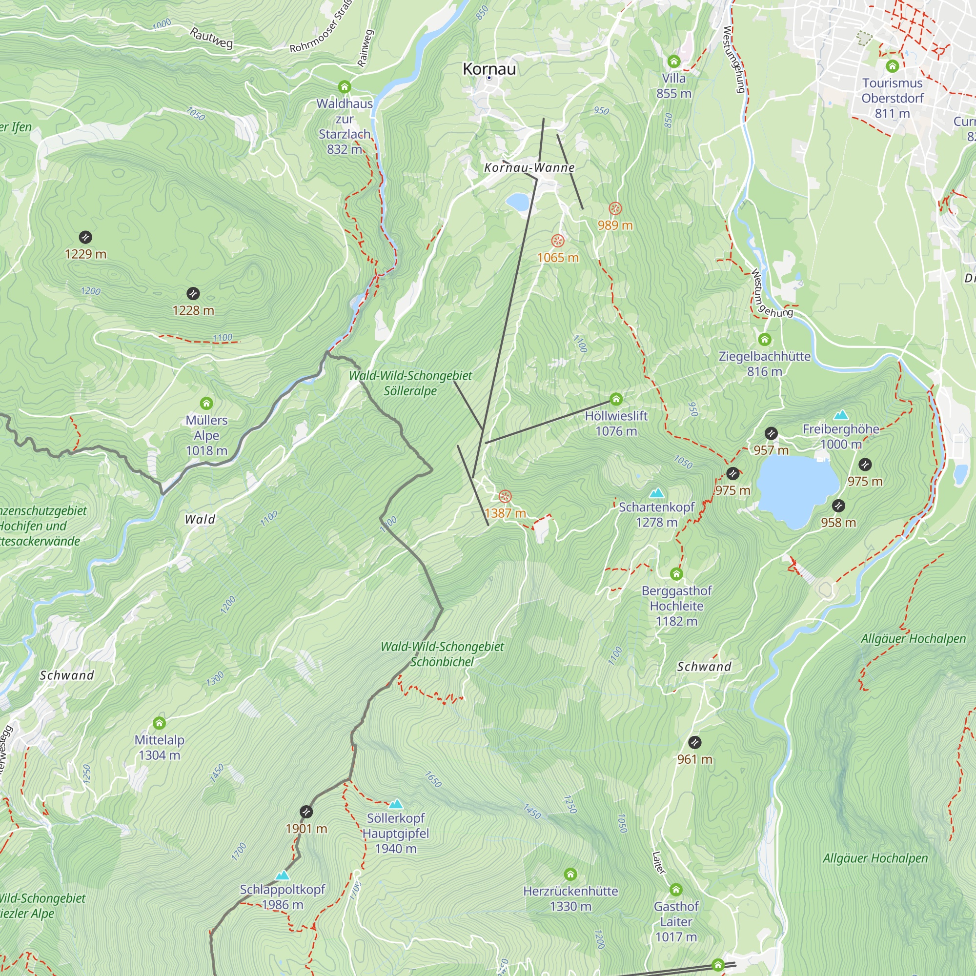 Berghaus am Söller map