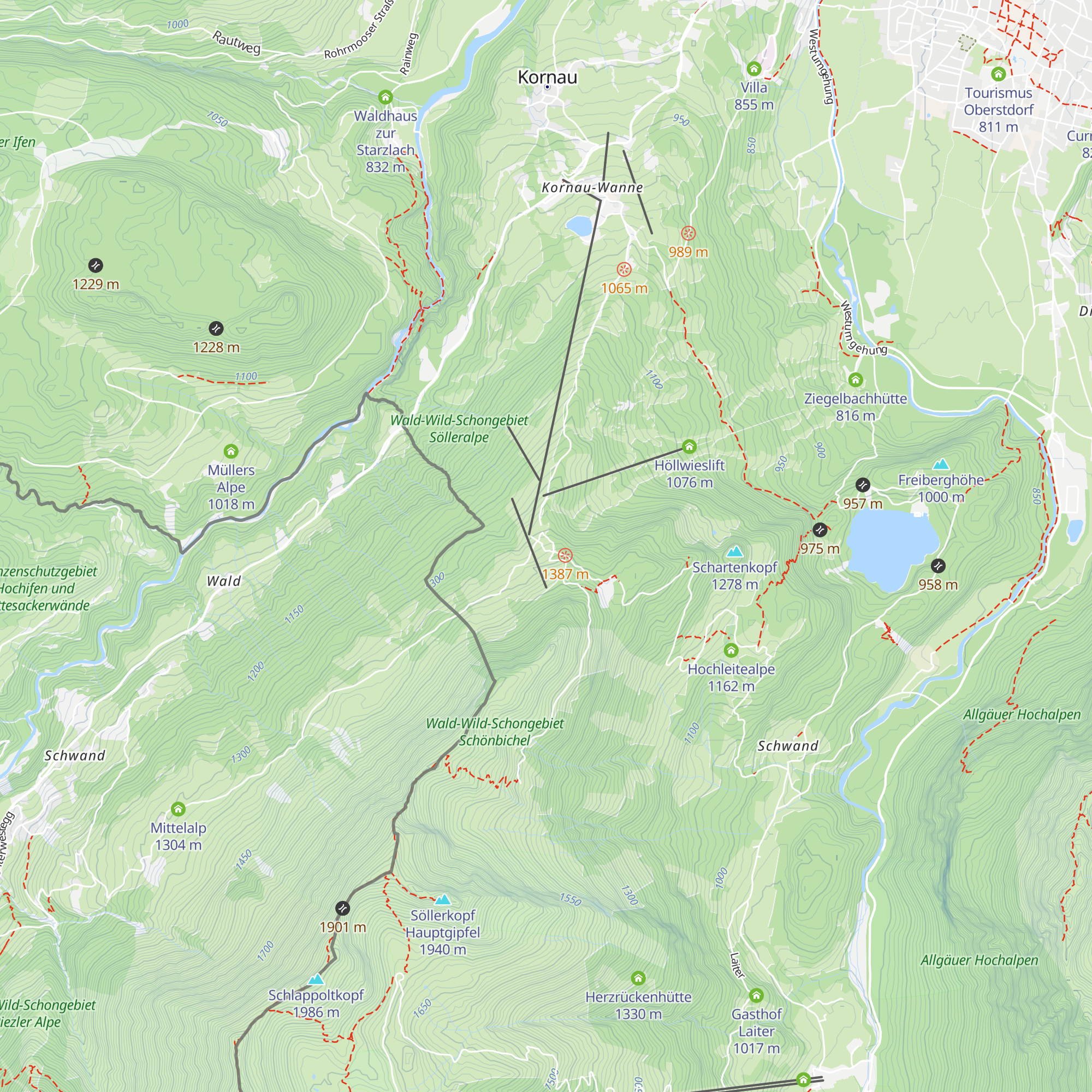 Berghaus am Söller map