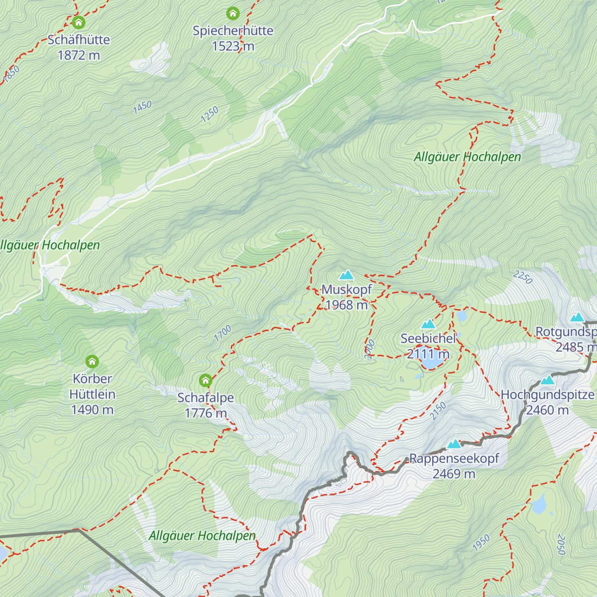 Seehütte map