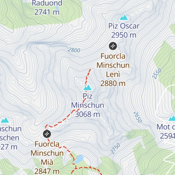 Map of Piz Minschun