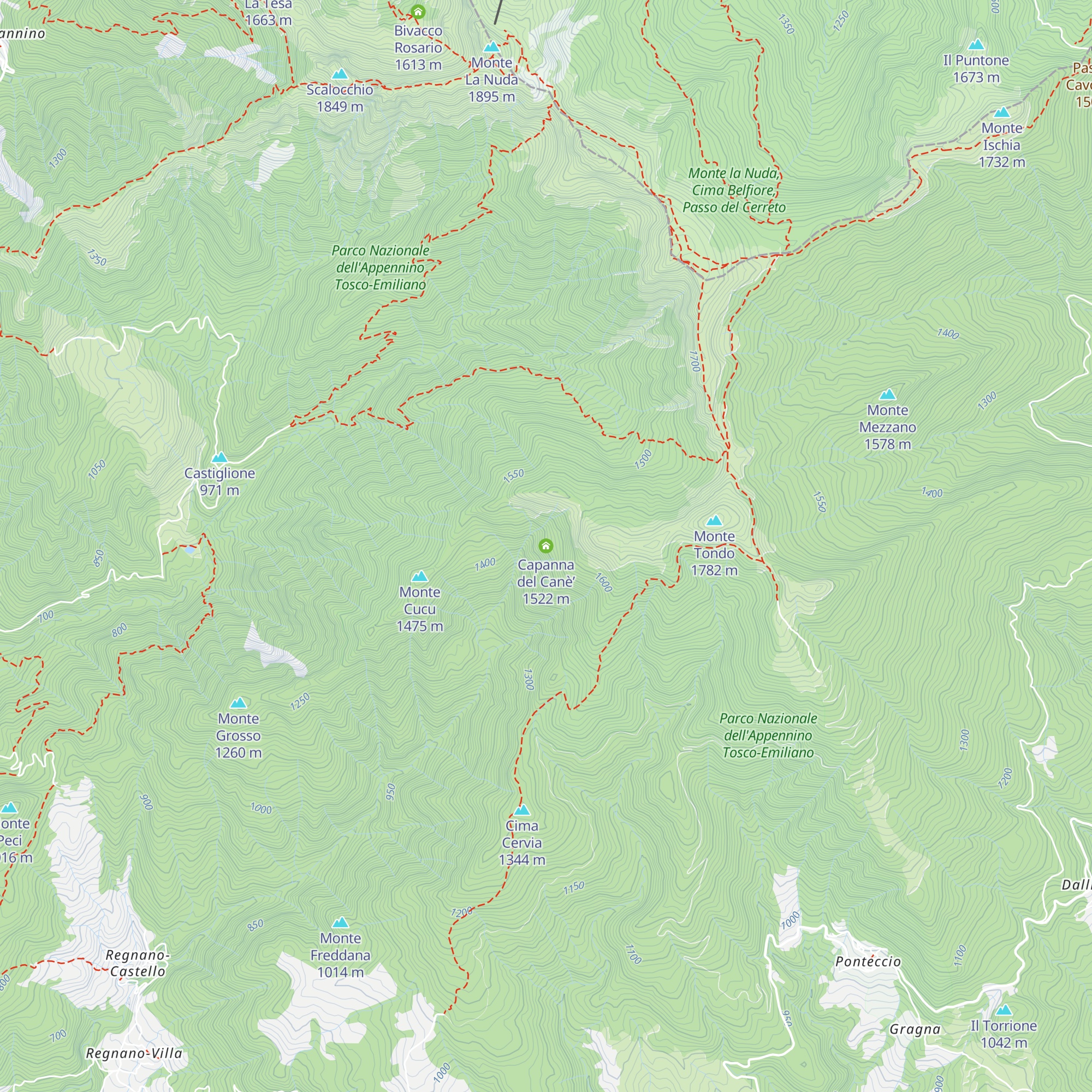 Capanna del Canè’ map
