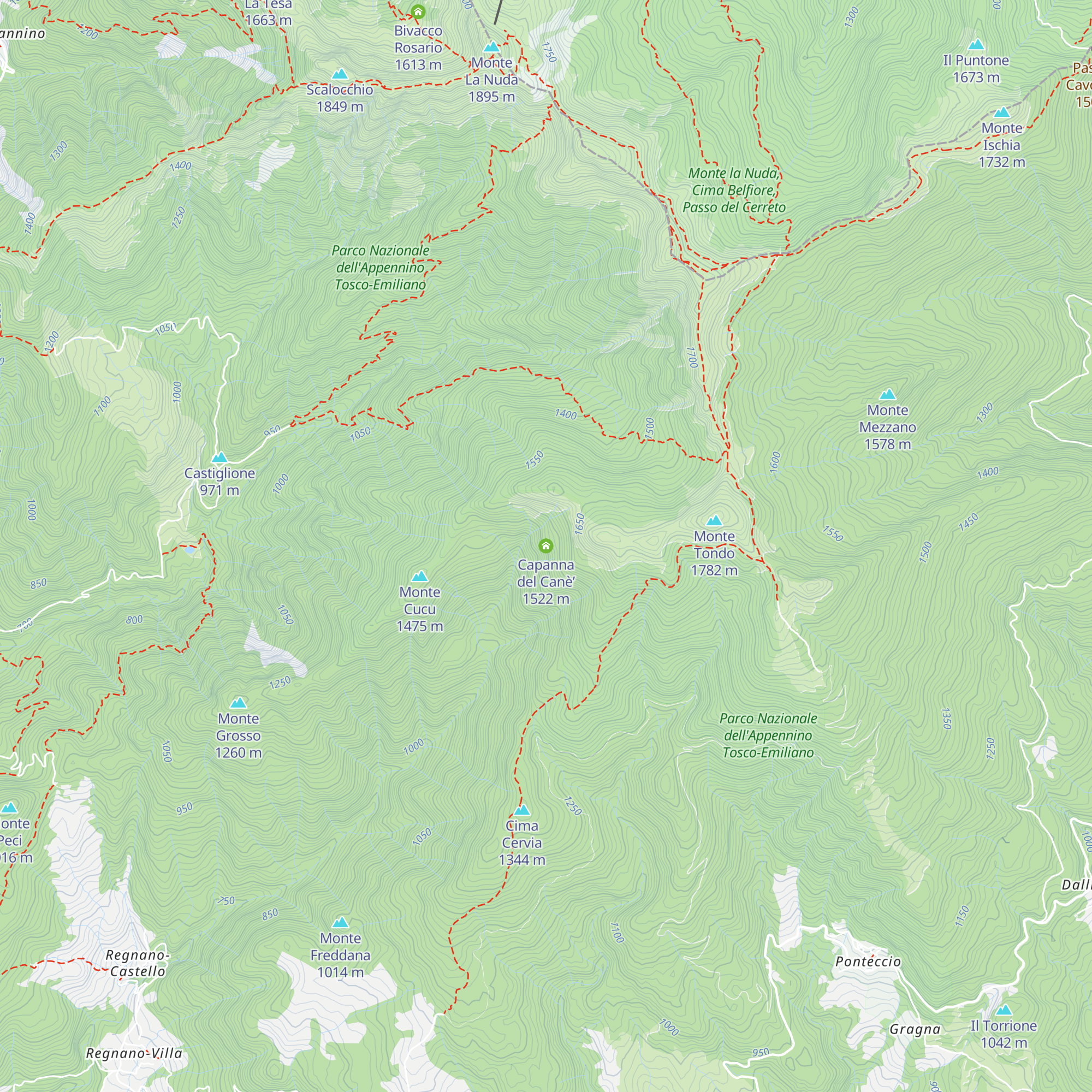 Capanna del Canè’ map
