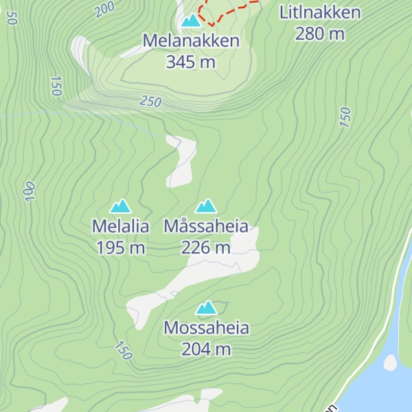 Map of Måssaheia